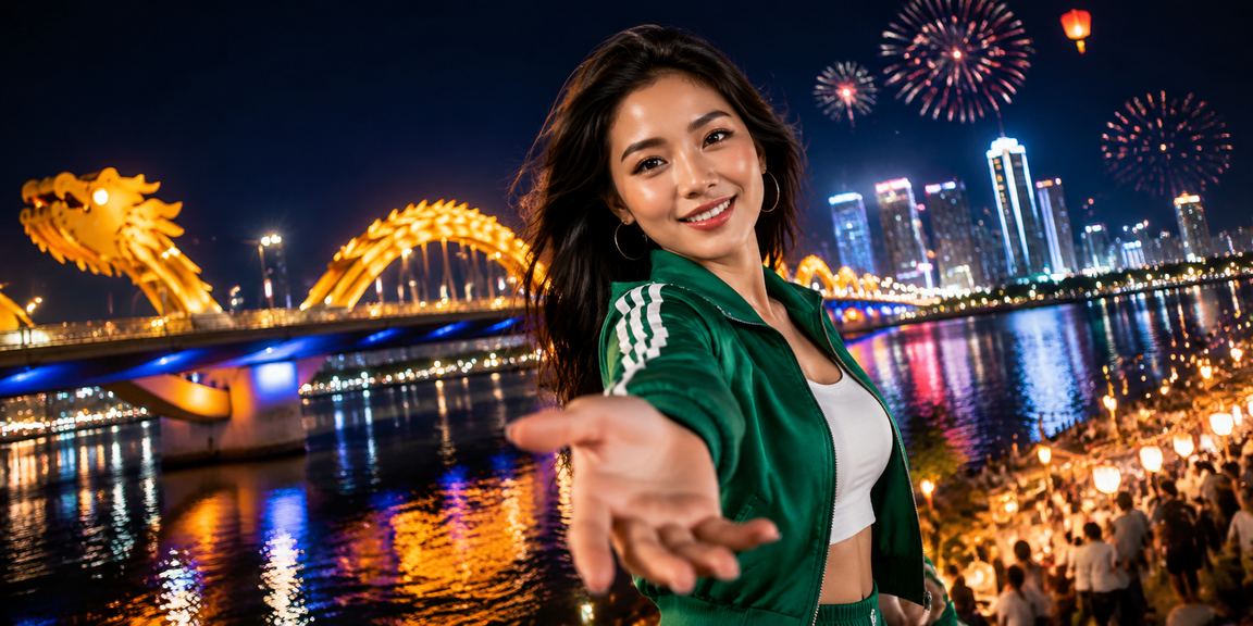 Người dùng truy cập 97win1 trên điện thoại tại lễ hội Đà Nẵng